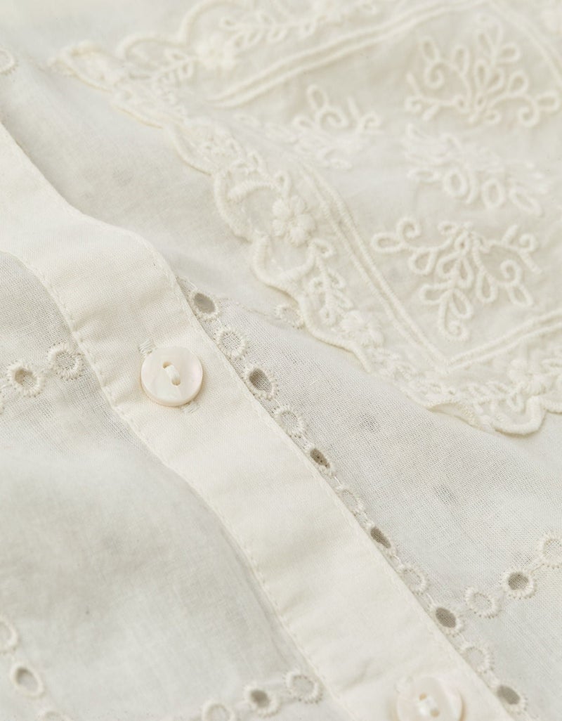 American Eagle AE Embroidered Cabana Shirt - Image 5