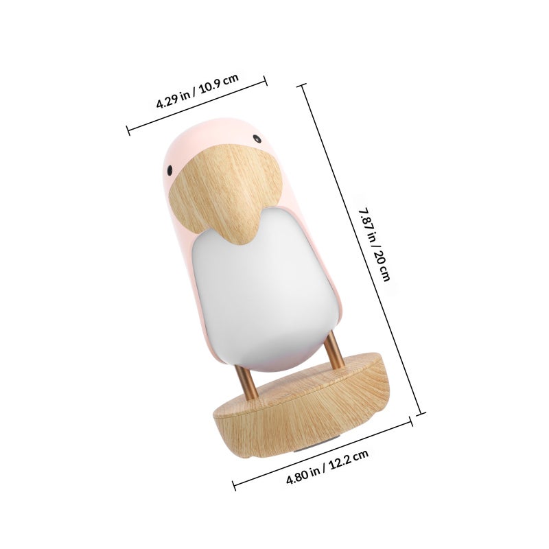 Night Light Kids Bedroom Light Bird Night Lamp Night Light USB Rechargeable Light - Image 2