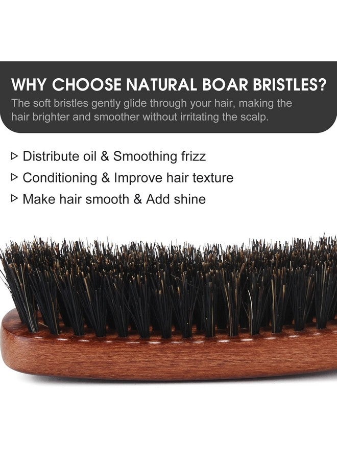 BESTOOL Hair Brush Boar Bristle Brush For Women Men For Detangling & Styling Natural Bristle Brush For Thin Fine Hair - Image 2