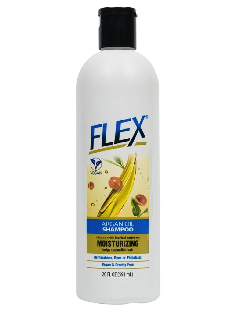فليكس شامبو مرطب بزيت الأركان مملوء بخلاصات عشبية 591 مل