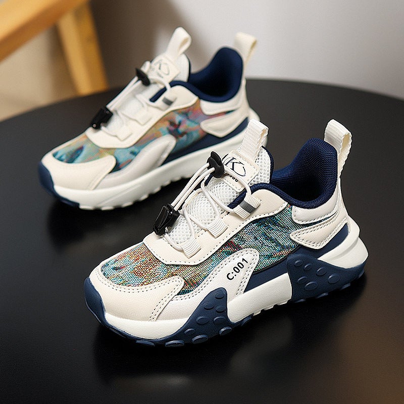 Mesh Sneakers Lightweight Flexible Sole Walking Shoes For Kids Indoor And Outdoor Activities - Image 2