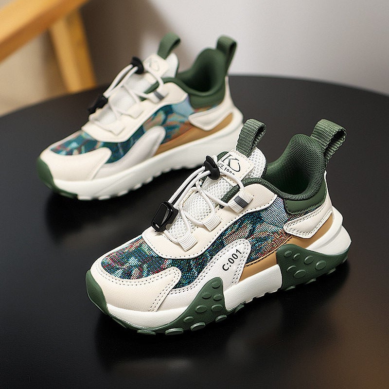 Mesh Sneakers Lightweight Flexible Sole Walking Shoes For Kids Indoor And Outdoor Activities - Image 1