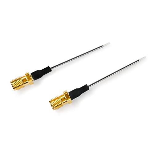 UU TOJOIN TOJOIN SMA Female to PCB Solder Coaxial Cable 047 Semi-Rigid Cable 12.5GHZ Semi Steel Cable 2 inches (5cm) 2PCS - Image 1