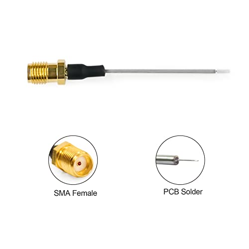 UU TOJOIN TOJOIN SMA Female to PCB Solder Coaxial Cable 047 Semi-Rigid Cable 12.5GHZ Semi Steel Cable 2 inches (5cm) 2PCS - Image 5