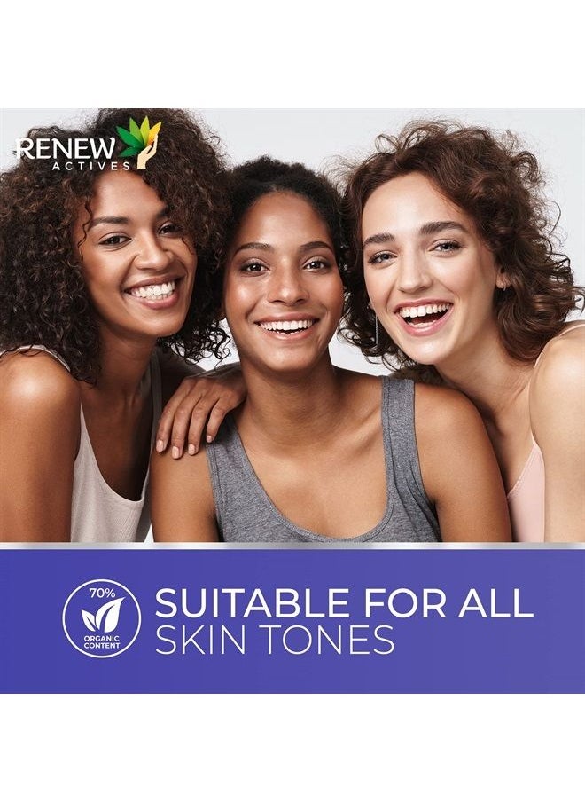 Renew Actives - Retinol Serum for Face: Pure 1% Retinol Serum with Hyaluronic Acid, Vitamin C, Peptides - Anti Wrinkle and Anti Aging Facial Serum - 70% Organic Skin Care Products - 30mL / 1 Fl Oz - Image 1