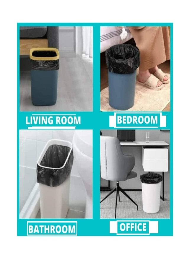 Kitchenwell Medium 90 Garbage Bags/Trash Bags/Dustbin Bags, 19x21 Inches Black (3 Roll, Per Roll 30 Piece) - Image 4