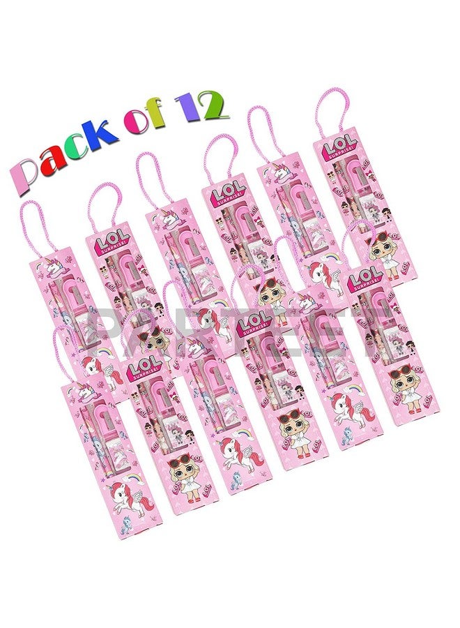 بارتيت مجموعة هدايا حفلات أعياد الميلاد من بارتيت - عبوة من 12 قطعة من القرطاسية المتنوعة للأطفال (ألوان متنوعة) - Image 5