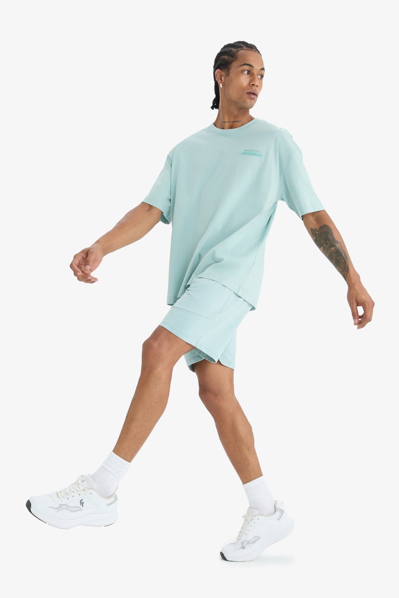 DeFacto Man Standard Fit Thin Sweatshirt Fabric Short Leg Shorts - Image 5