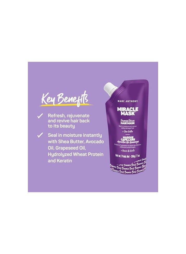 MARC ANTHONY MIRACLE MASK DAMAGE REPAIR 200ML:010459 - Image 4