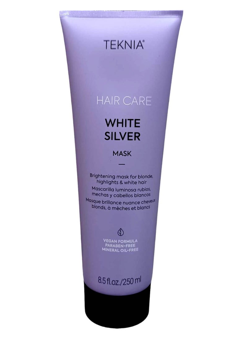 Teknia White Silver Hair Mask 250ml - Image 1