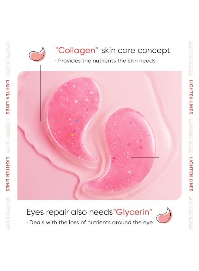 سادور Sadoer Lktvys Rose Eye Mask - Soothing Eye Gel Pads for Dark Circles & Puffiness, Hydrating Eyes Patches with Antioxidants for Wrinkles, Gentle Eye Pads for All Skin Types, Especially Sensitive Skin - Image 5