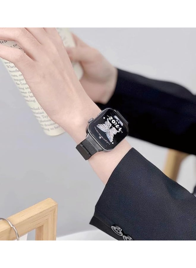 Strap Compatible with Huawei Watch Fit 3\4\4pro , Adjustable Stainless Steel Magnetic Metal Watch Strap for Huawei Watch Fit 3\4\4pro - Image 2