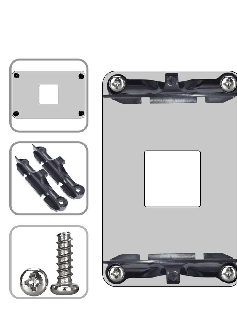 2 PCS AM4 Durable CPU Heatsink Bracket, Hook-Type Air-Cooled or Partially Water-Cooled Radiators, Suitable for AM4 (Black) - Image 3
