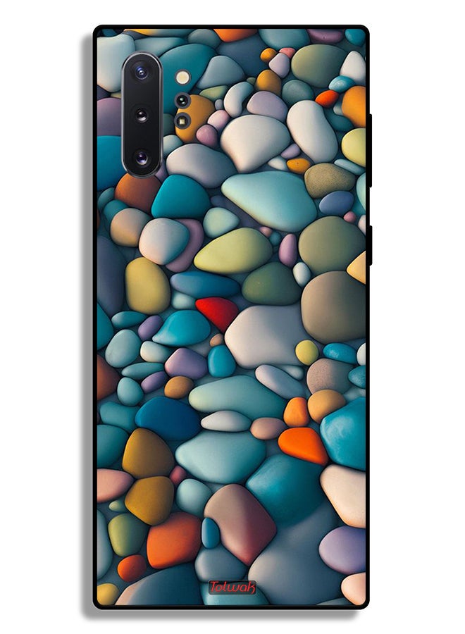 Tolwak Samsung Galaxy Note 10 Plus Protective Case Cover Stones Abstract Pattern - Image 2