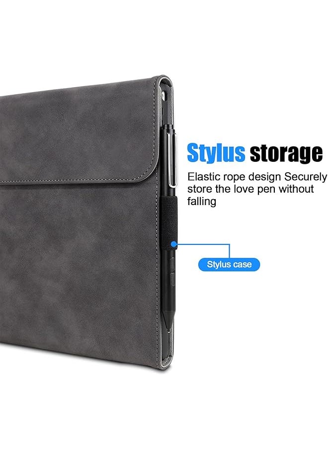 erorex Case For Microsoft Surface Pro 11 Tablet 2024 13Inch With Accessory Pouch And Stylus Holder Slim Envelope Sleeve Bag Laptop Tablet Carrying Cover For Surface Pro 11 Pro 10 Pro 9 Gray  - Image 2