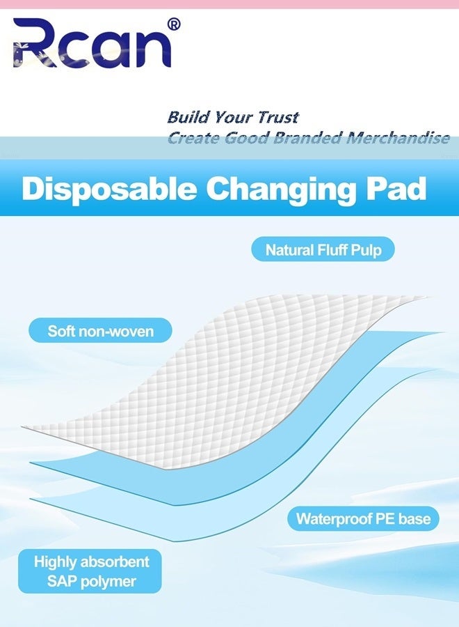 Rcan S/M/L/XL Four Sizes Baby Changing Pads, Disposable Diaper Changing Pads, 5-Layer Protection Hospital Pad, Incontinence Underpads, Ventilation Waterproof Leak Proof Rapid Drying Thicken And High Absorption Seamless Changing Pad For Infants Kids Adults Elderly - Image 4