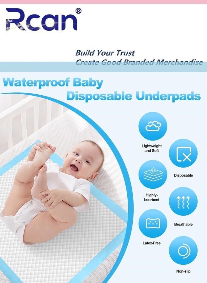Rcan S/M/L/XL Four Sizes Baby Changing Pads, Disposable Diaper Changing Pads, 5-Layer Protection Hospital Pad, Incontinence Underpads, Ventilation Waterproof Leak Proof Rapid Drying Thicken And High Absorption Seamless Changing Pad For Infants Kids Adults Elderly - Image 3
