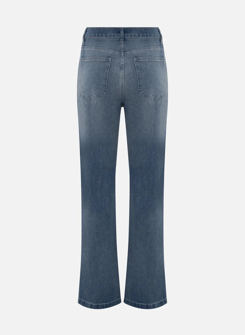 Lichi Straight light-wash denim jeans