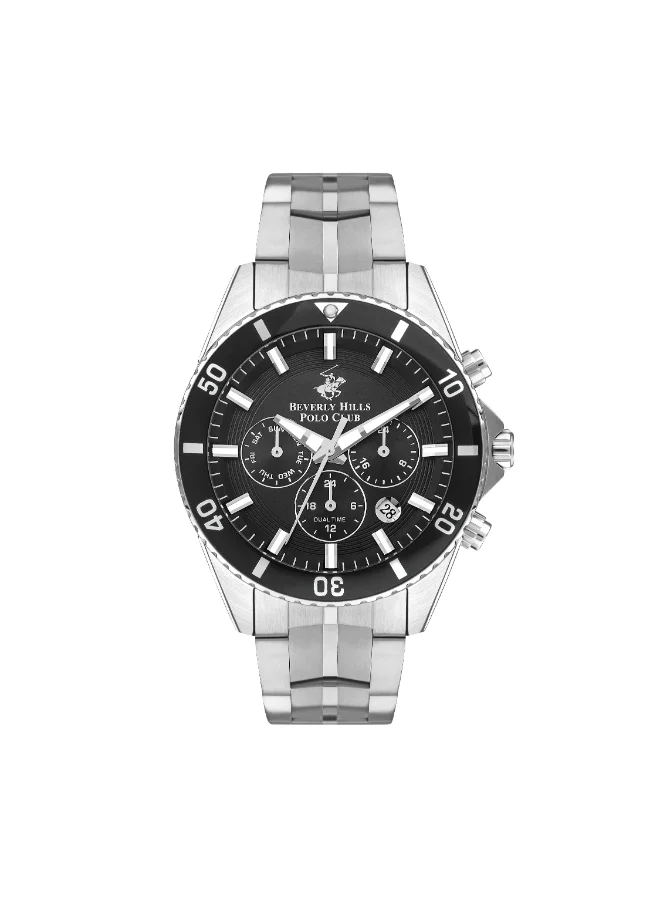 بيفرلي هيلز بولو كلوب BEVERLY HILLS POLO CLUB Men's Multi Function Black Dial Watch - BP3500X.350