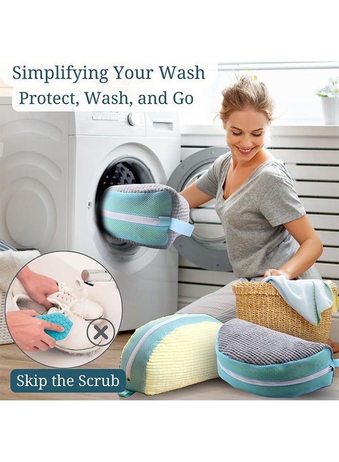2 PCS Shoe Washing Machine Bag, Upgrade Shoe Bag For Washing Machine Shoe Washing Bag Teletrogy Shoes Laundry Bag Laundry Shoe Bag Shoes Washing Bag Shoes Laundry Bag For Washing Machine Shoe Bag - Image 5