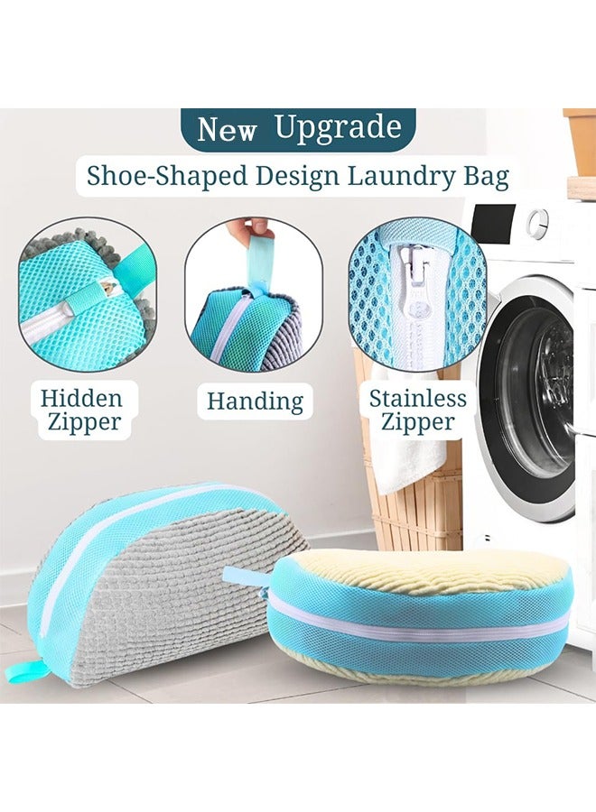 2 PCS Shoe Washing Machine Bag, Upgrade Shoe Bag For Washing Machine Shoe Washing Bag Teletrogy Shoes Laundry Bag Laundry Shoe Bag Shoes Washing Bag Shoes Laundry Bag For Washing Machine Shoe Bag - Image 3