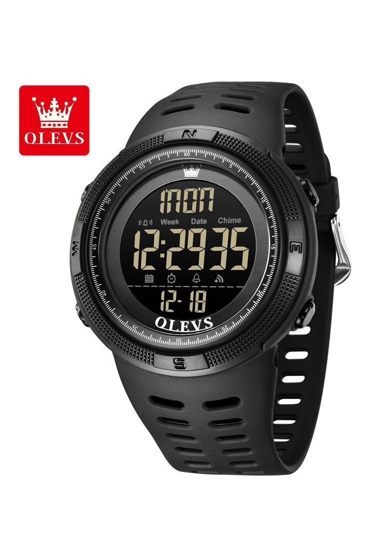 أوليفز ساعة Oli OLEVS1109 الرياضية الإلكترونية كرونوغراف للرجال، بتصميم عصري، وشاشة عرض واحدة - Image 1