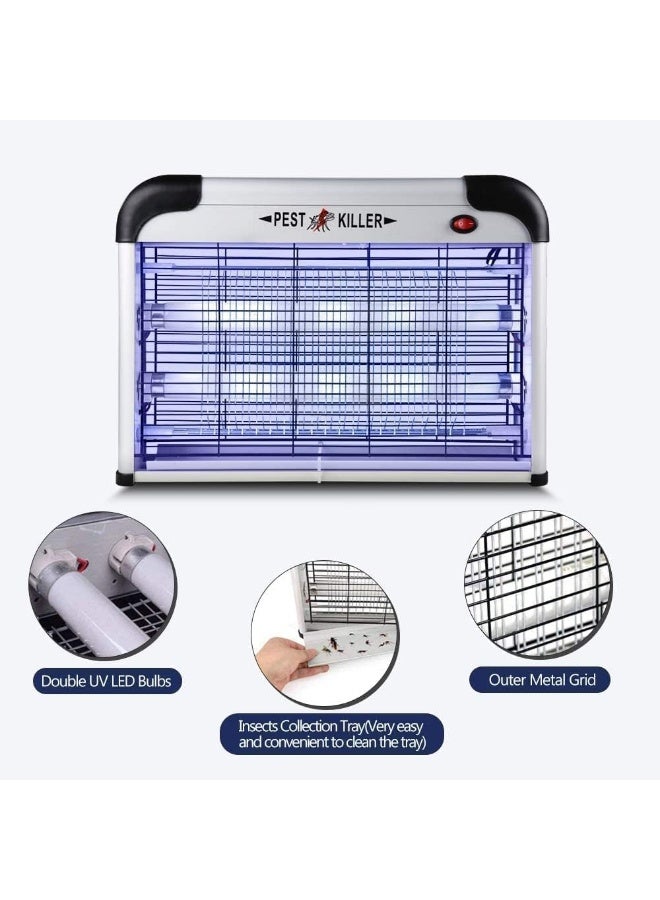 DubaiGallery Mosquito Killer Electric Lamp 12W High Power UV Insect Zapper Fly Bug Trap With Protective Grid Suitable For Bedroom Kitchen Office Indoor Outdoor Use - Image 4