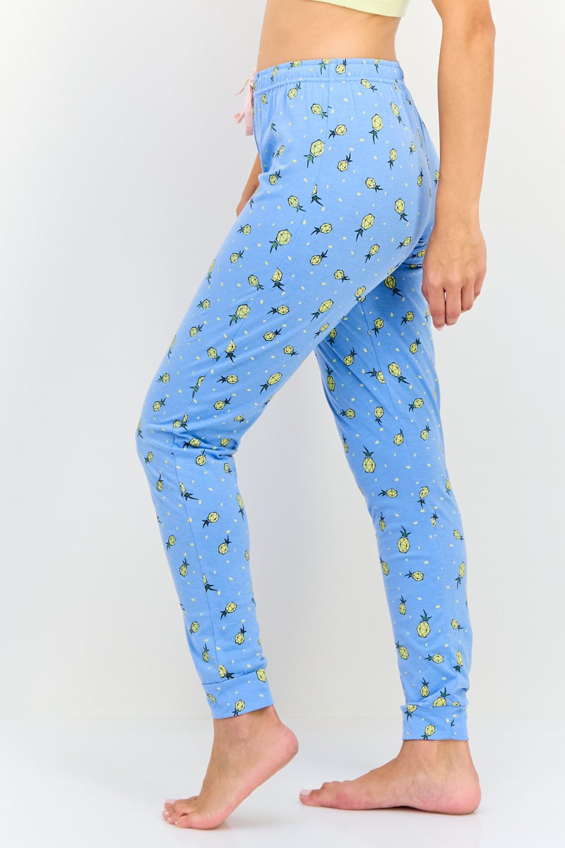 Zivame x Rosaline Women Allover Print Drawstring Pajamas, Multicolor - Image 2