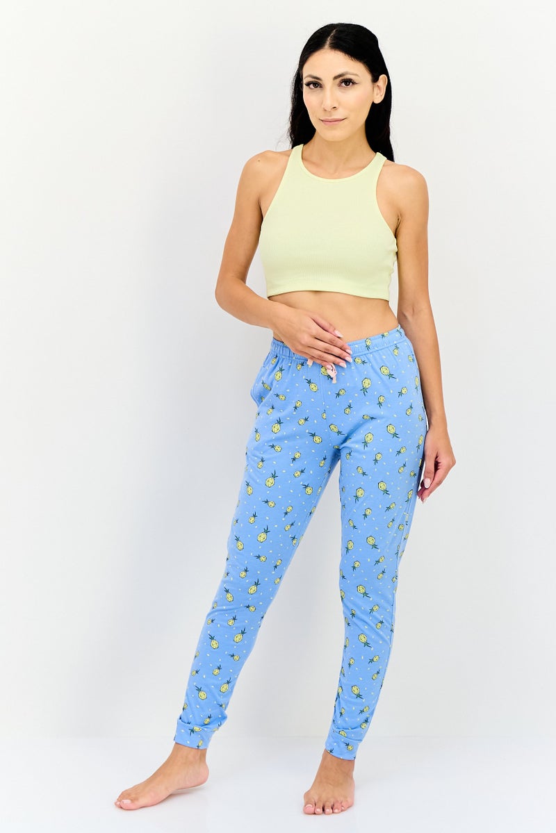 Zivame x Rosaline Women Allover Print Drawstring Pajamas, Multicolor - Image 4