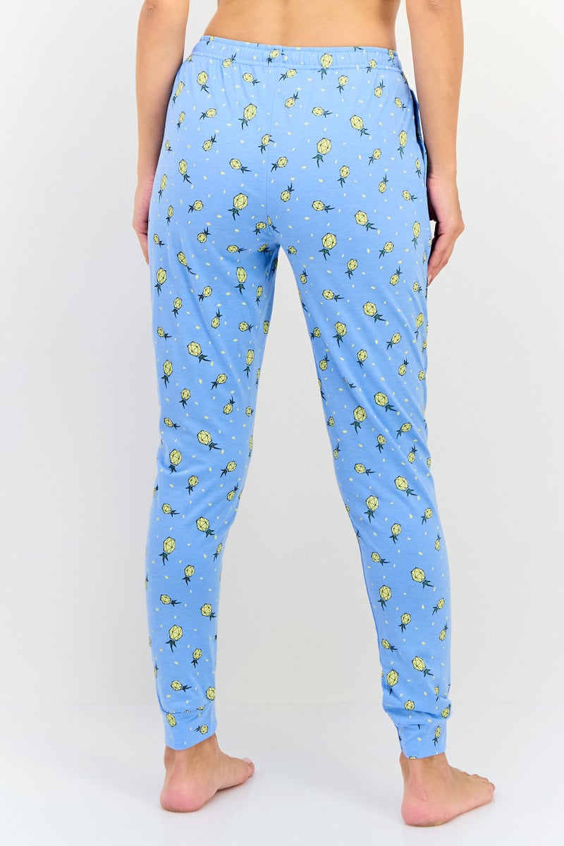 Zivame x Rosaline Women Allover Print Drawstring Pajamas, Multicolor - Image 3