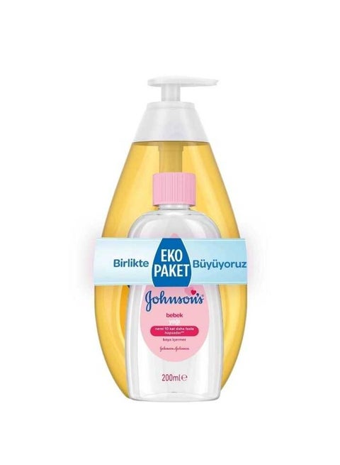 Baby Shampoo With Body Oil Multicolour 750ml+200ml