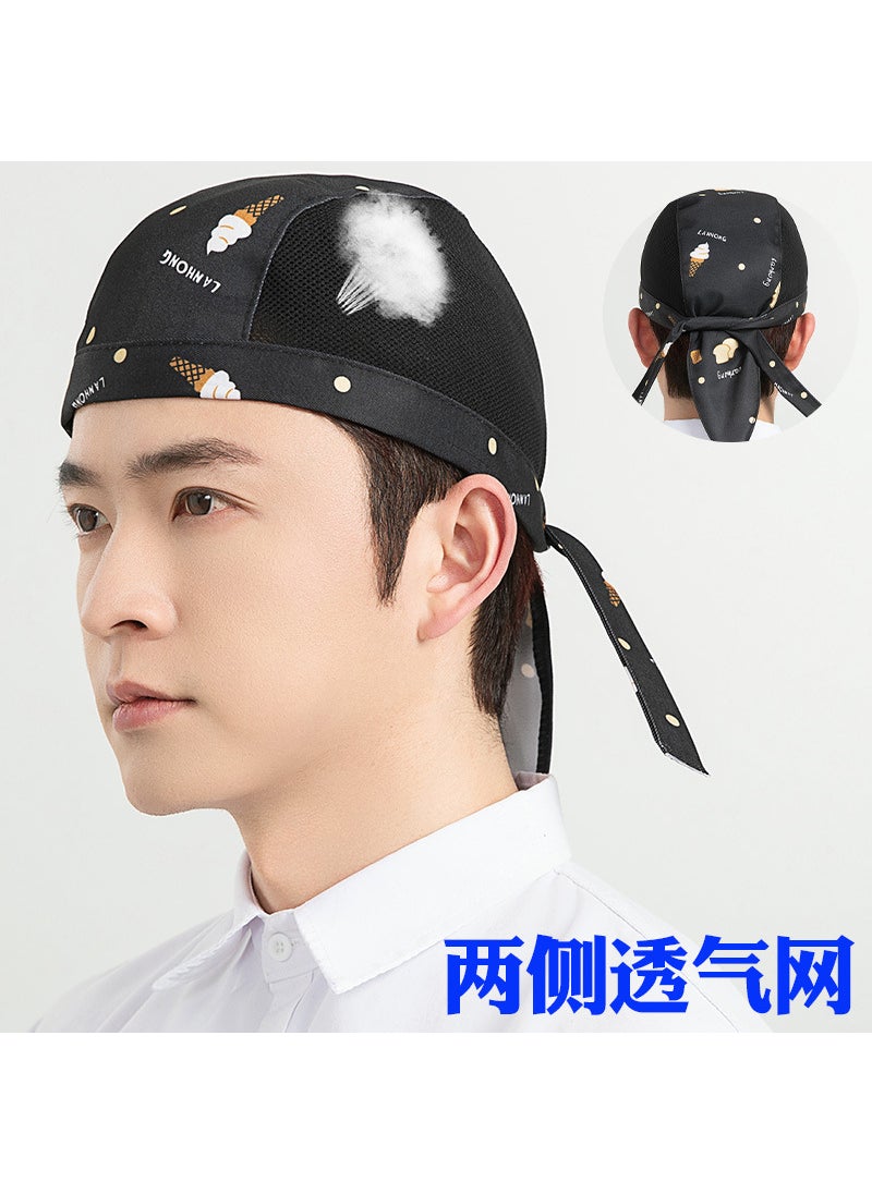 Generic Unisex Chef Cap Kitchen Pirate Bandana Baseball Hat [Ice cream] pirate cap on both sides of the net 