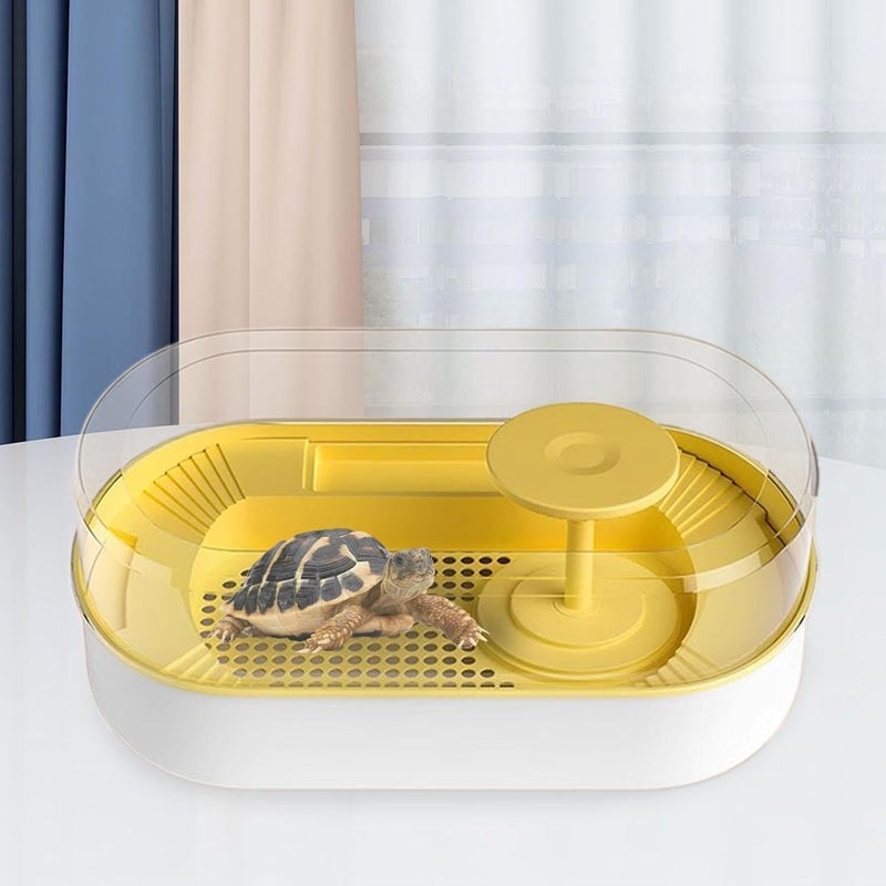 Aquatic Environment for Turtles and Frogs with Breeding Area, Yellow - Image 4