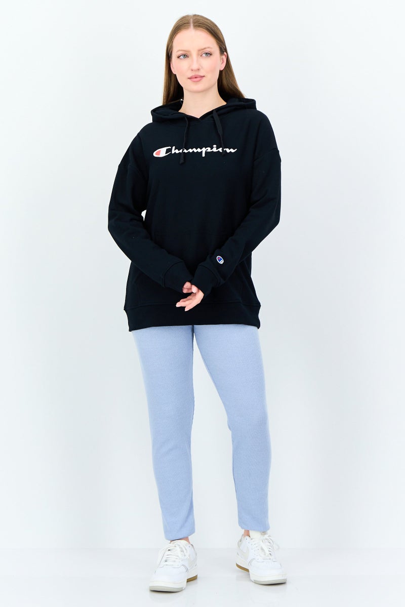 Champion Women Sportswear Fit Long Sleeve Outdoor Hoodies, Black - Image 2