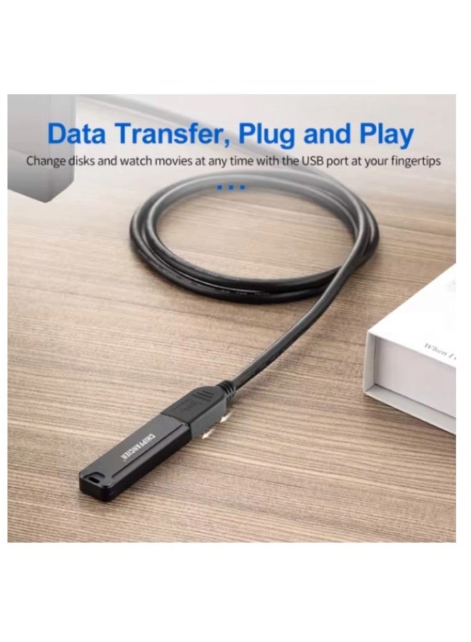 Haing USB 3.0 AM to USB AF Blue Cable 1M - Image 3