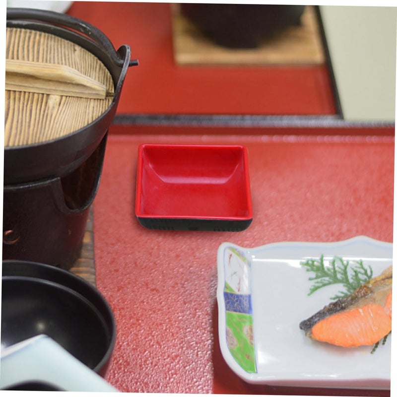 6 Square Sauce Dishes For Soy Sauce Vinegar Mustard Chili Oil 6 Pcs Set - Image 5