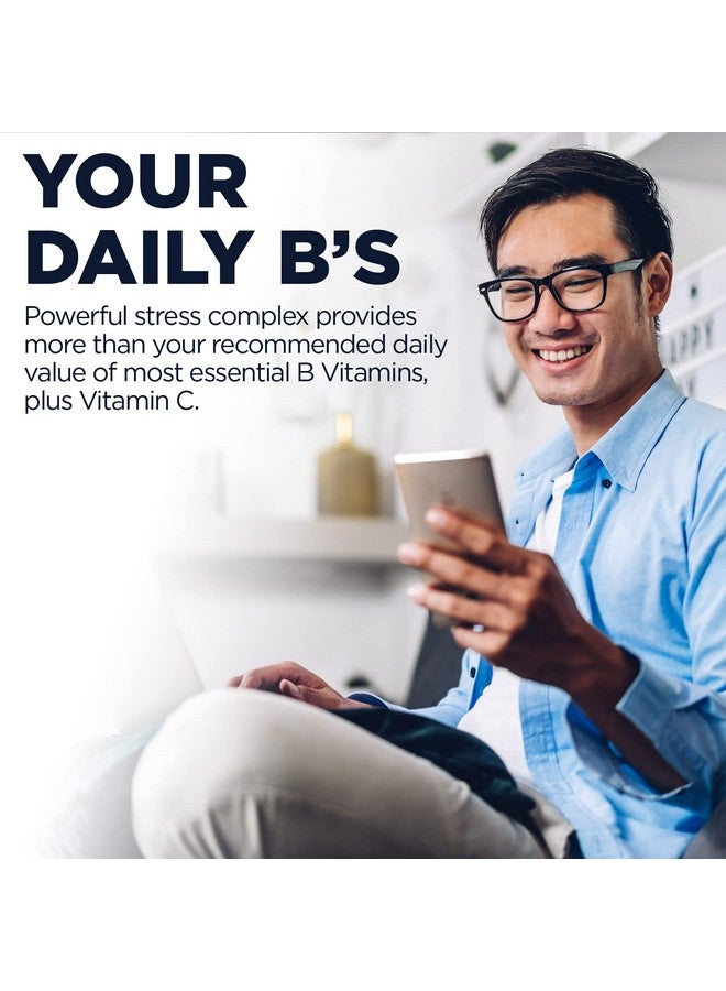 KAL Stress B Complex Vitamin Supplement, Vitamin B Complex for Energy, Stress, Red Blood Cell Formation and Immune Support, with Vitamin B12, B6 and Folic Acid, 60-Day Guarantee, 50 Serv, 100 Tablets - Image 5