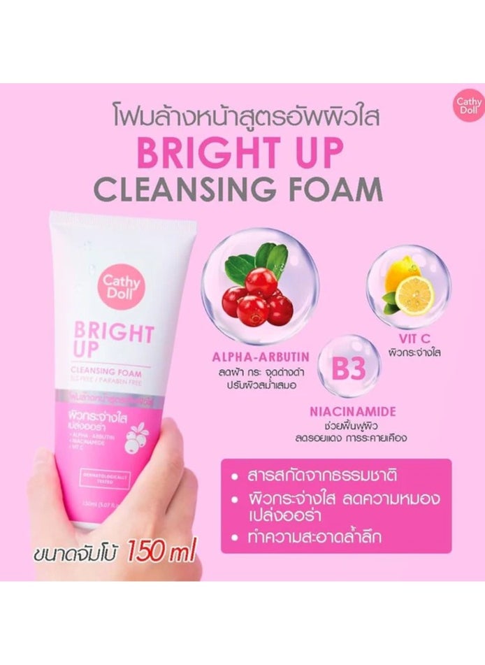 Cathy Doll Cathy Doll Bright Up Cleansing Foam 150 ml,Thailand Cleaning face wash  - Image 4
