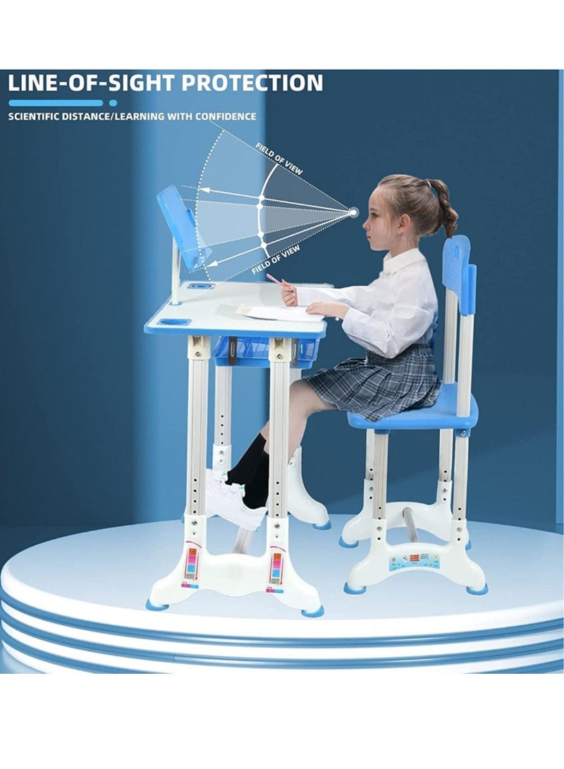 كرسي دراسة وطاولة للأطفال 60X40X60 سم - Image 1