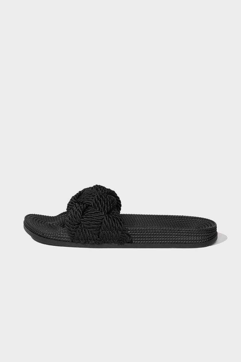 DeFacto Black Woman Woman High Sole Single Strap Slippers Casual - Image 2