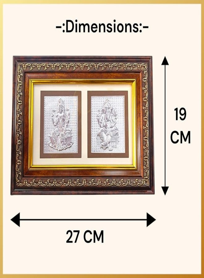 DK trades® Laxmi & Ganesh Ji Frame | Frames for Table, Temple, Wall, Mandir, Gym, and Outdoor Spaces, for Home Décor (27 cm x 19 cm x 2 cm) - Image 5
