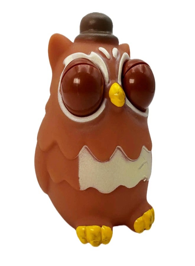 Buko Cute Owl Shaped Decompression Fidget Toy with Popping Eyes - Stress Relief Gadget for Kids and Adults (Brown Owl) - Image 4