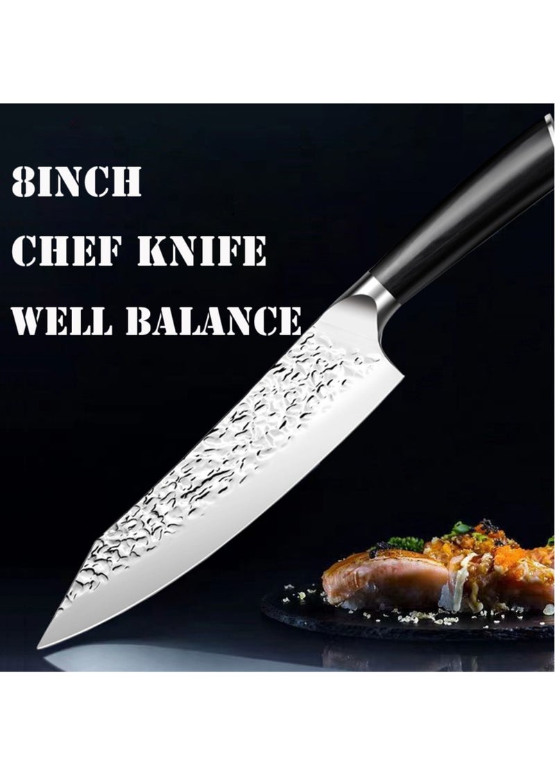 Astylway Astylway Chef Knife Starter 8 inch Super Sharp Chef's Knife Home Cook Kitchen Knife  Premium Carbon Stainless Steel Universal knife with Ergonomic Wooden Handle in Gift Box  - Image 3