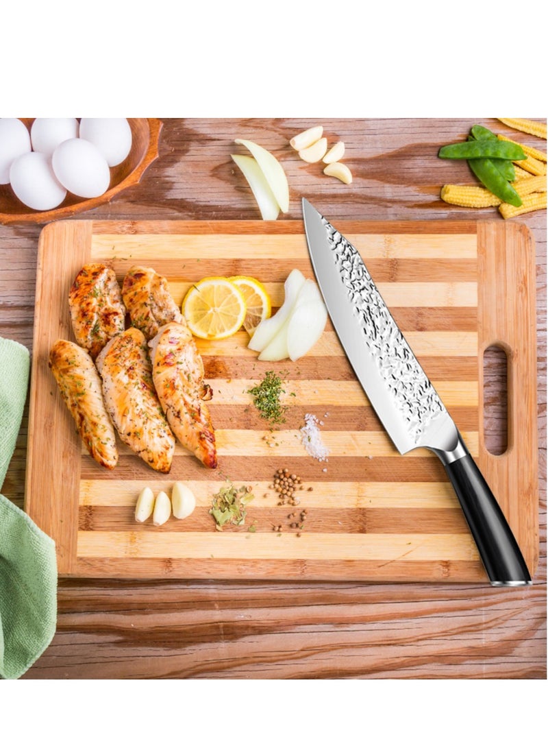 Astylway Astylway Chef Knife Starter 8 inch Super Sharp Chef's Knife Home Cook Kitchen Knife  Premium Carbon Stainless Steel Universal knife with Ergonomic Wooden Handle in Gift Box  - Image 5