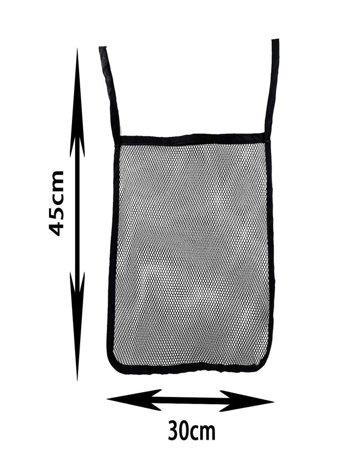 Dogxiong 2 Pack Portable Stroller Hanging Bag, Baby Stroller Organizer, Multifunctional Large Capacity Storage Container Bag for Diaper Bottle Toy, Stroller Hanging Storage Net Bag - Image 2