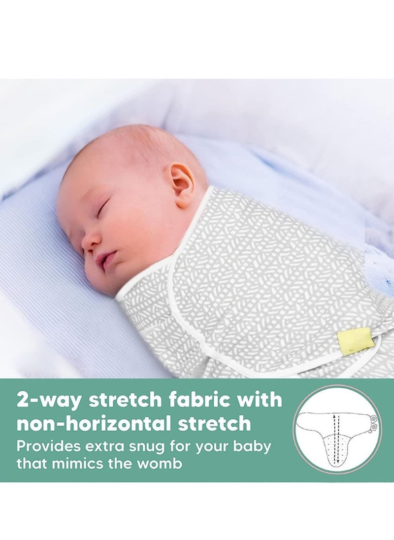 Y&D Baby Swaddle Wrap, 3 Pcs Newborn Blanket Adjustable Set for Boy and Girl, Soft 100% Cotton Sleep Sack Small(0-3 Month)  - Image 3