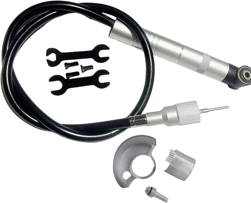 90 Degree Air Grinder Pneumatic Tool Grinding Polishing Set Electric Transfer Head Replace Rubber Flexible Shaft - Image 3