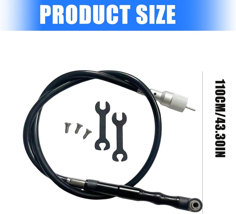 90 Degree Air Grinder Pneumatic Tool Grinding Polishing Set Electric Transfer Head Replace Rubber Flexible Shaft - Image 4