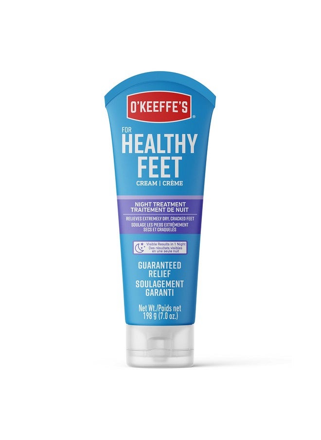 O'Keeffe's - O'Keeffe's for Healthy Feet Night Treatment Foot Cream; Guaranteed Relief for Extremely Dry; Cracked Feet; Visible Results in 1 Night; 7.0 Ounce Tube; (Pack of 1) - Image 1