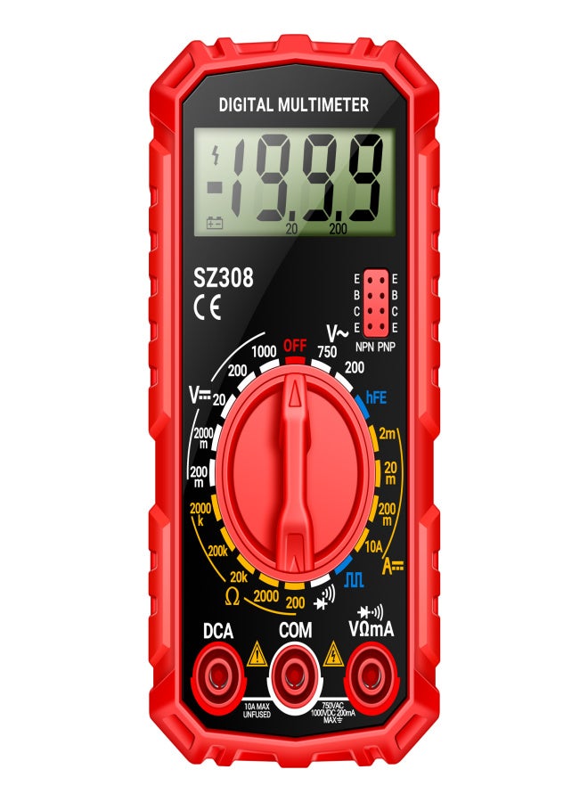 ANENG SZ308 Digital Multimeter Square Wave Digital Tester 1999 Counts HFE Triode Buzzer Multimeter AC/DC Voltage DC Current Resistance Test Tool - Image 1